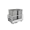 Rev-A-Shelf Aluminum, Silver, 14.29 in W, 19.5 in H, 22 in D, 22 in L, Silver 5149-18DM-217 - alternate 1